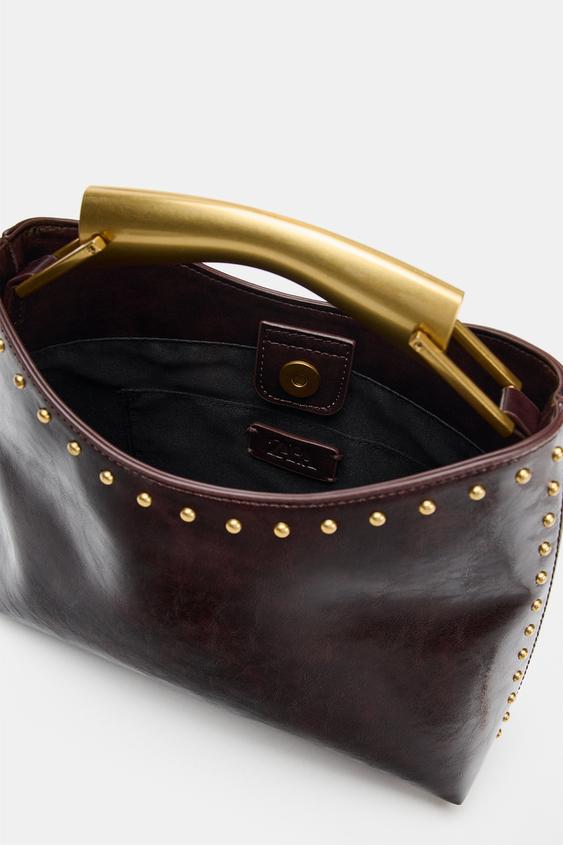 SAC À MAIN TACHES - Marron de Zara - Image 4