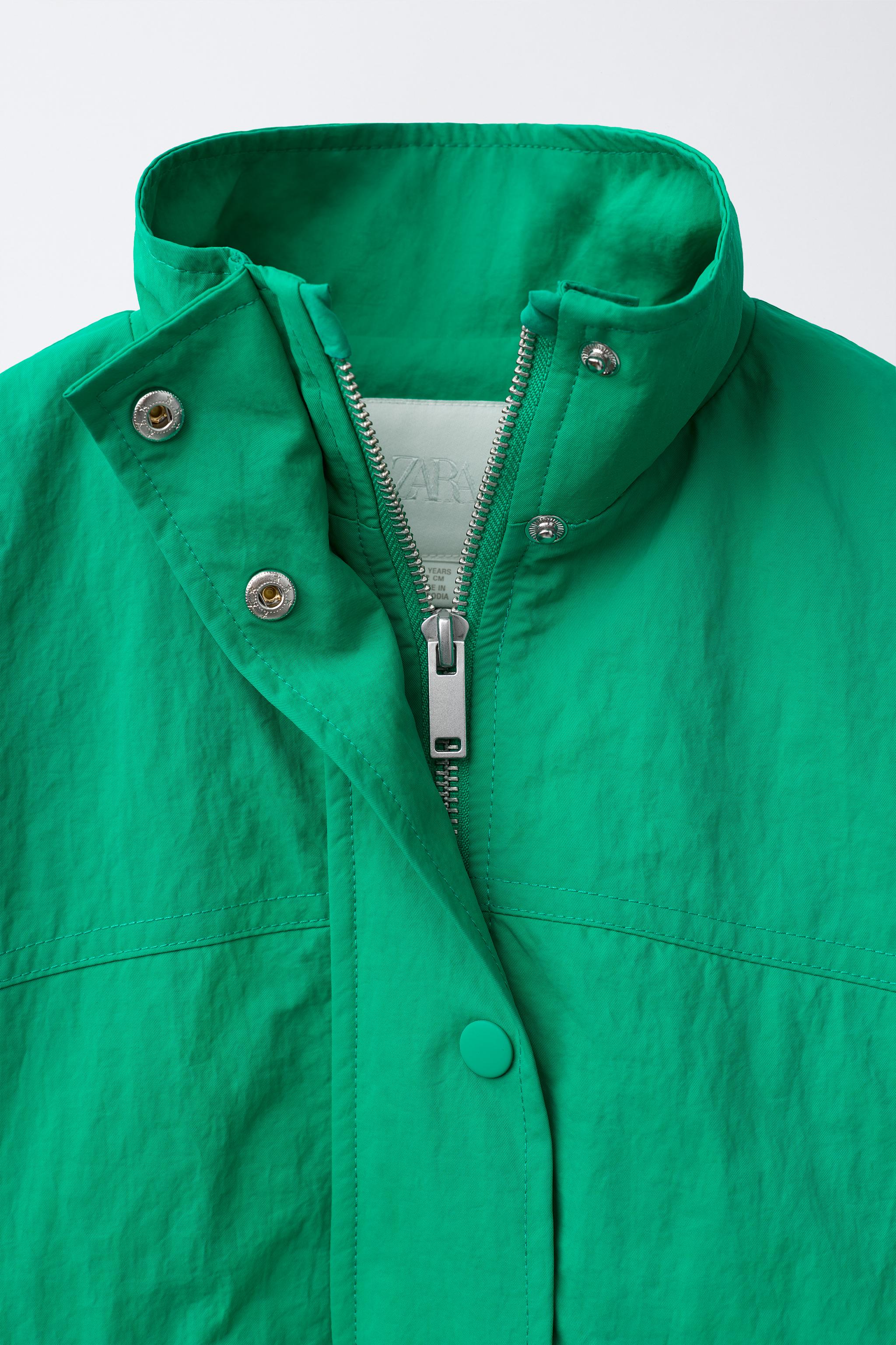 Детские куртки Zara WATER REPELLENT GATHERED PARKA — фото 4