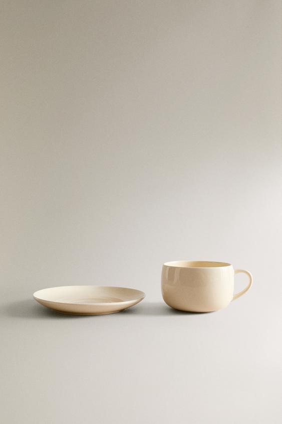 TASSE À THÉ GRÈS UNIE - Crème de Zara - Image 4