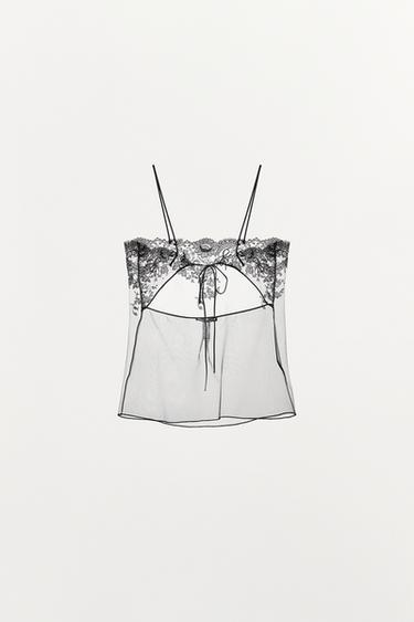 TOP BRODERIES LIMITED EDITION - Noir de Zara - Image 3