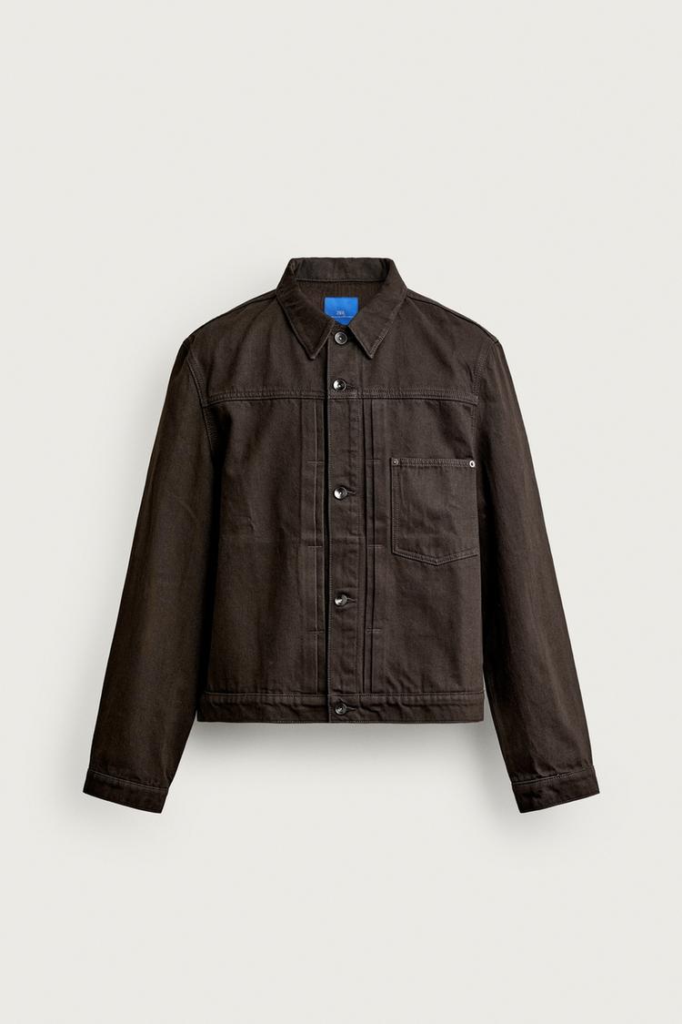 Chaqueta plisada de corte cropped Aaron Levine x Zara 8