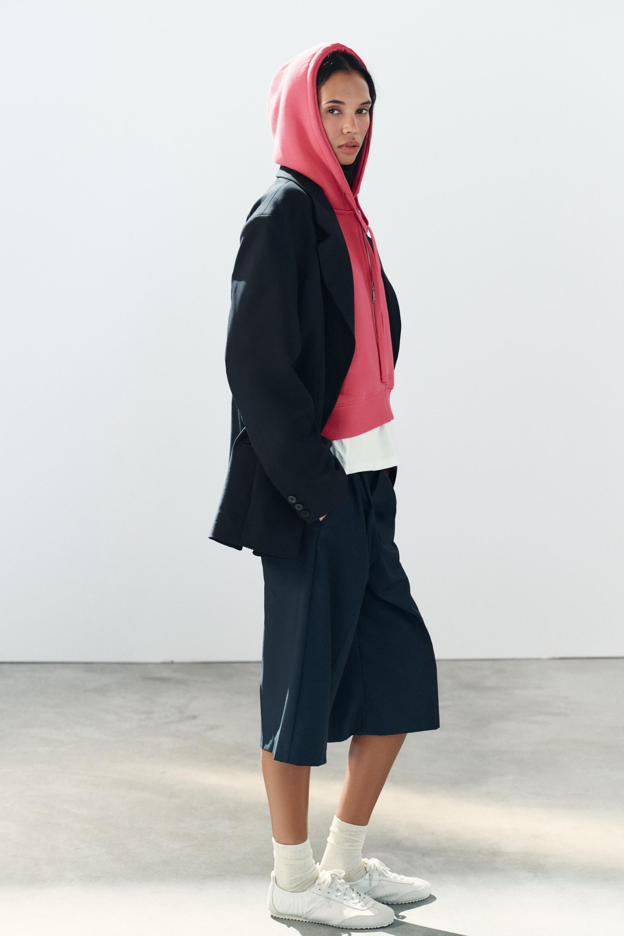 Zara VATKALI OVERSIZE BLAZER görsel 5