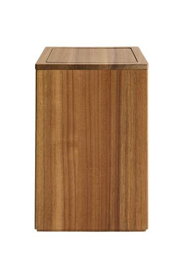 GROTE VIERKANTE HOUTEN BADKAMERPRULLENMAND - Lichtbeige van Zara