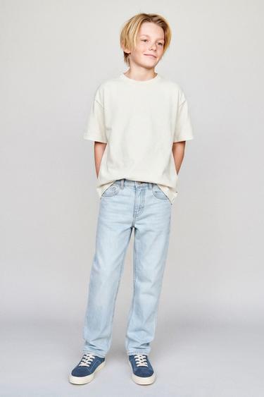 STRAIGHT JEANS - Blauw van Zara