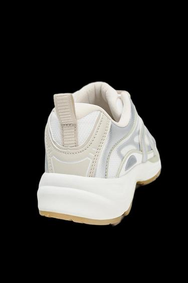 SNEAKER MIT FARBKOMBINATION - Silber von Zara