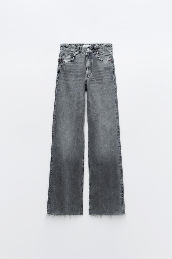 Zara The 90's Full Length Split Hem High Rise Jeans - 2 #Ls