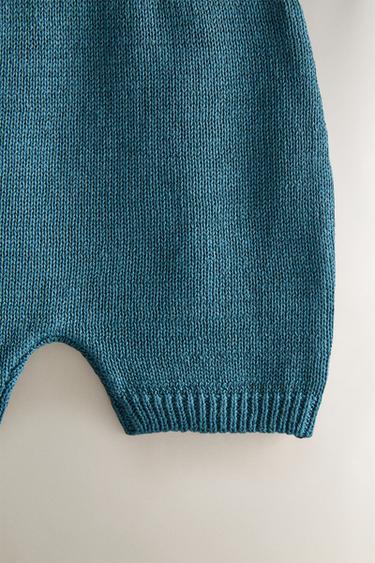 SALOPETTE BÉBÉ MAILLE - Bleu de Zara - Image 1