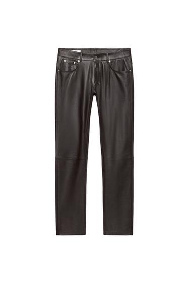 LEATHER SLIM FIT TROUSERS LUDOVIC DE SAINT SERNIN x ZARA