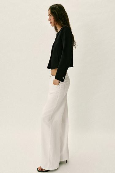 SHORT DOUBLE-BREASTED BLAZER - Black by Zara - Image 2