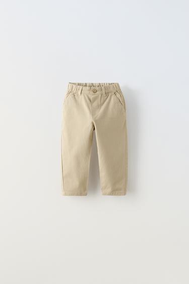 CALÇA CHINO - Bege-claro da Zara
