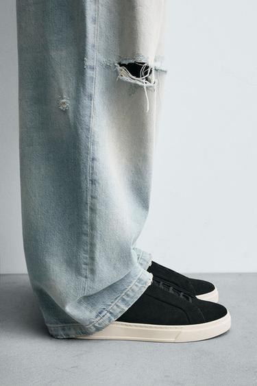 Zaras SKINNSNEAKERS - Svart - Bild 0