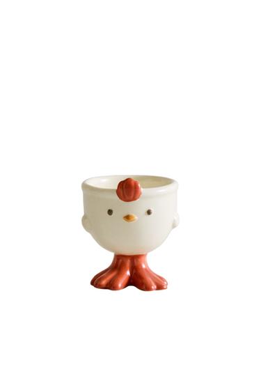 COQUETIER ENFANT PORCELAINE POULE - Multicolore de Zara