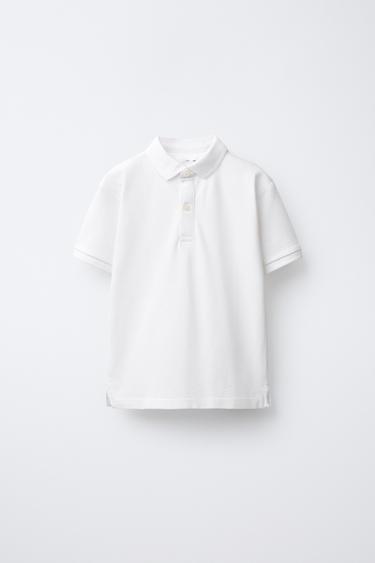 LOT DE DEUX POLOS EN PIQUÉ - Blanc de Zara - Image 1