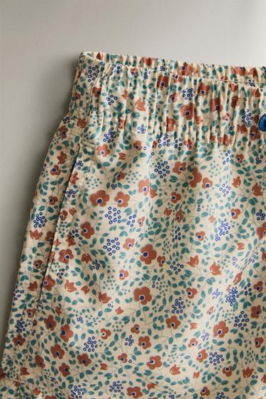 KIDS’ FLORAL SWIMMING TRUNKS - Sand by Zara - Image 1