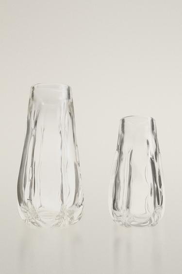 DECORATIVE GLASS VASE — Transparent 1