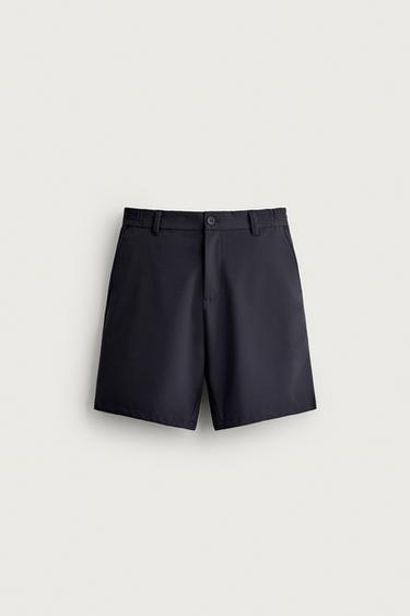 COMFORT TECHNICAL BERMUDA SHORTS - Navy blue by Zara