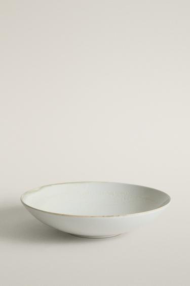 STONEWARE SOUP PLATE — Ecru 1