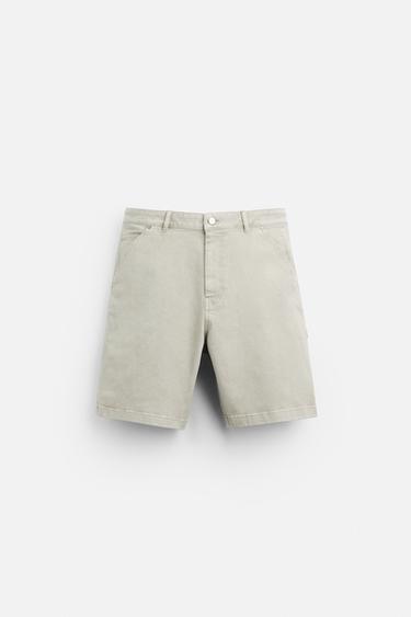 Zara CARPENTER POCKET SHORTS - Gray