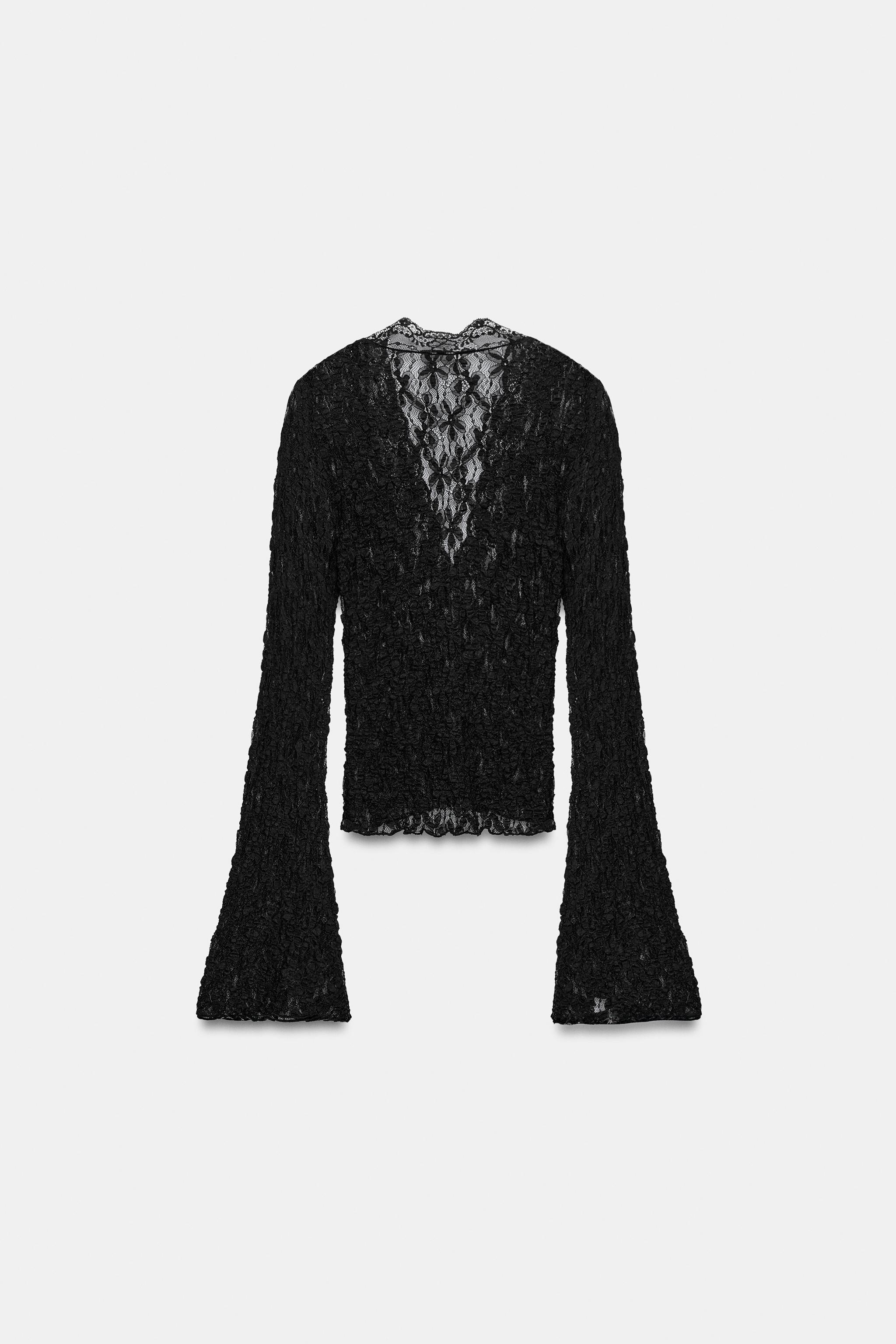 ベルスリーブ レーストップス - ブラック | ZARA Japan / 日本