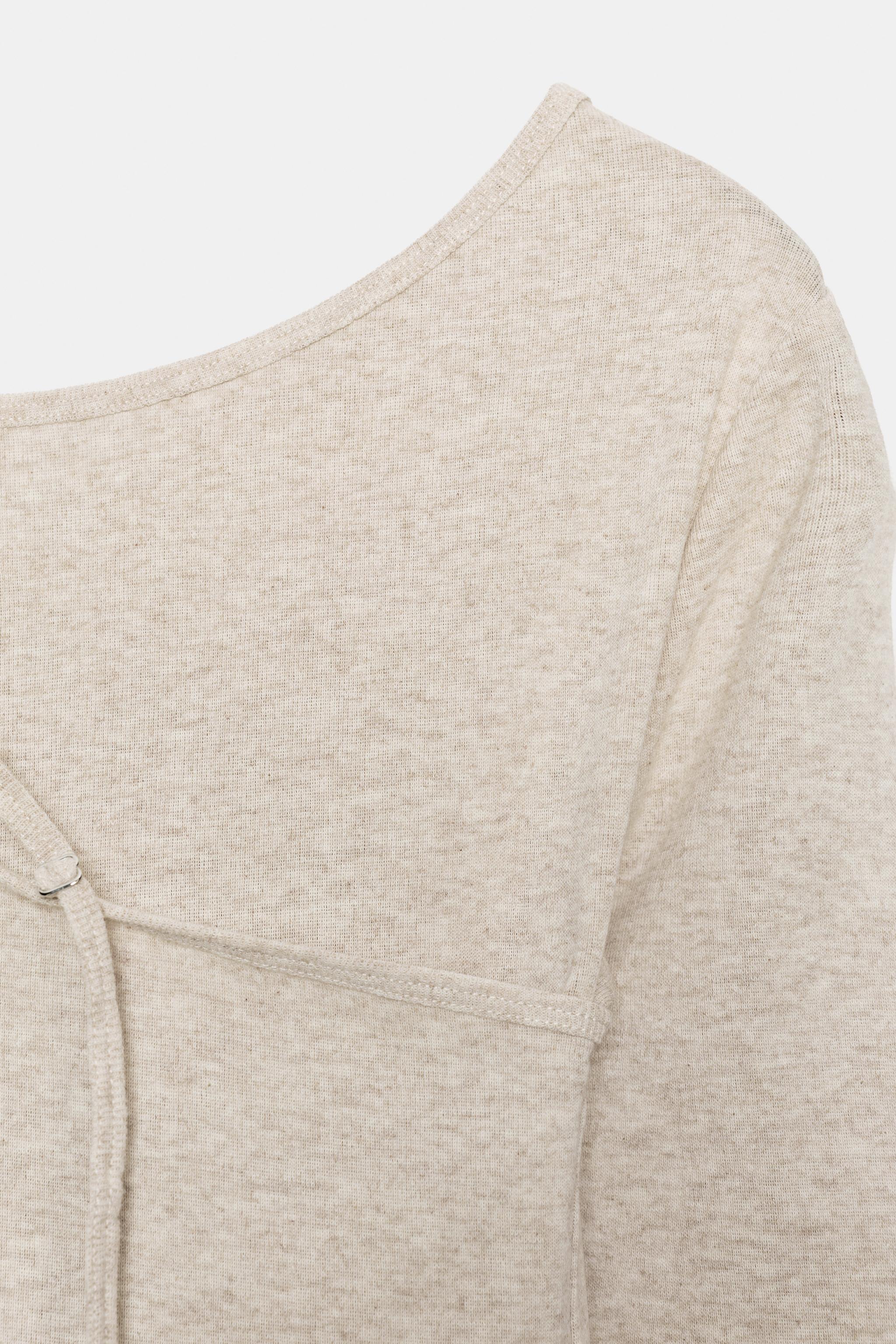 T-SHIRT EFFET DOUBLE BOUCLE