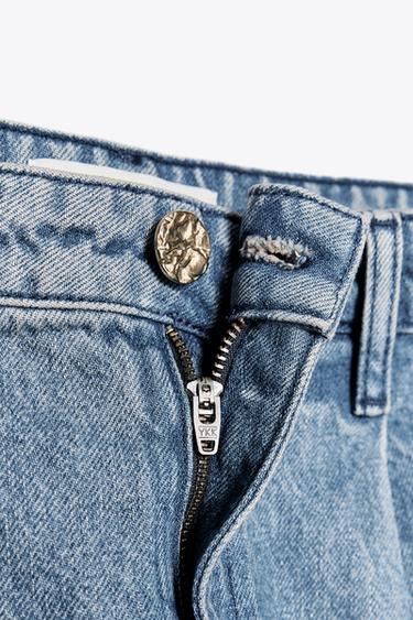 JEAN Z1975 COUPE LARGE À TAILLE HAUTE ET PINCES - Bleu moyen de Zara - Image 9