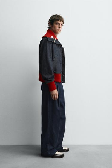 RIB DENIM JACKET HARRY LAMBERT FOR ZARA X DISNEY - Navy blue by Zara - Image 4