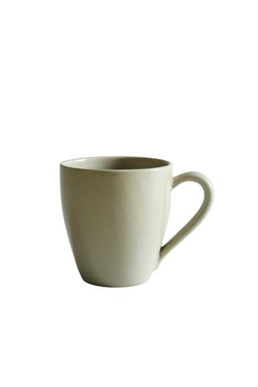 ENAMELLED STONEWARE MUG - Sea green by Zara