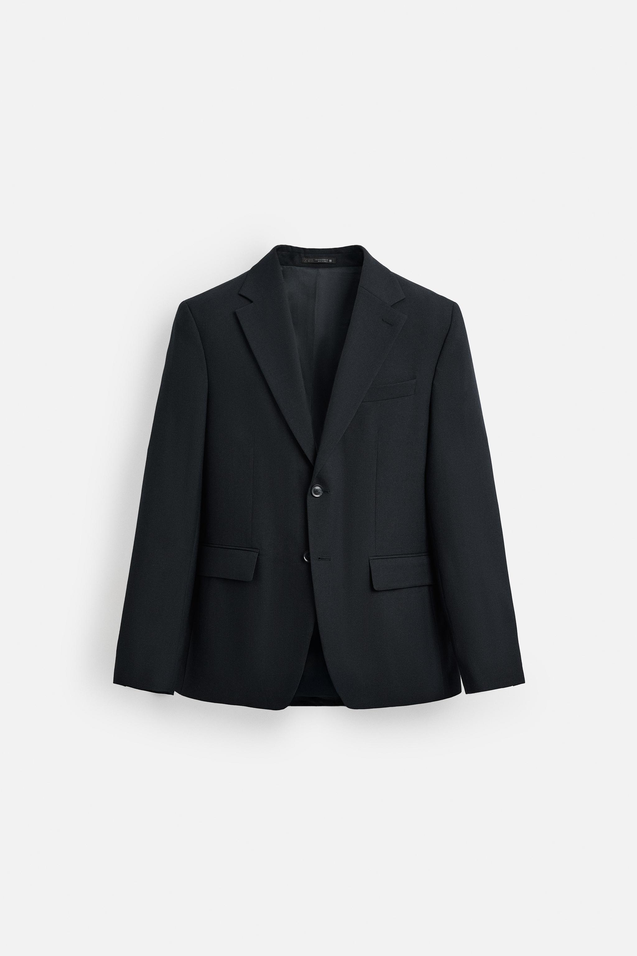 WOOL SUIT BLAZER - Navy blue | ZARA United States