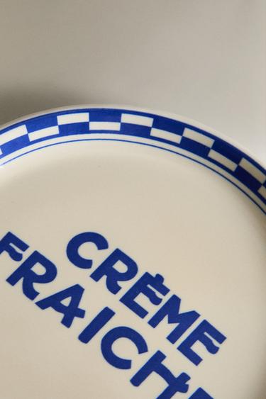 CRÈME FRAICHE CERAMIC SIDE PLATE - Ecru by Zara - Image 4