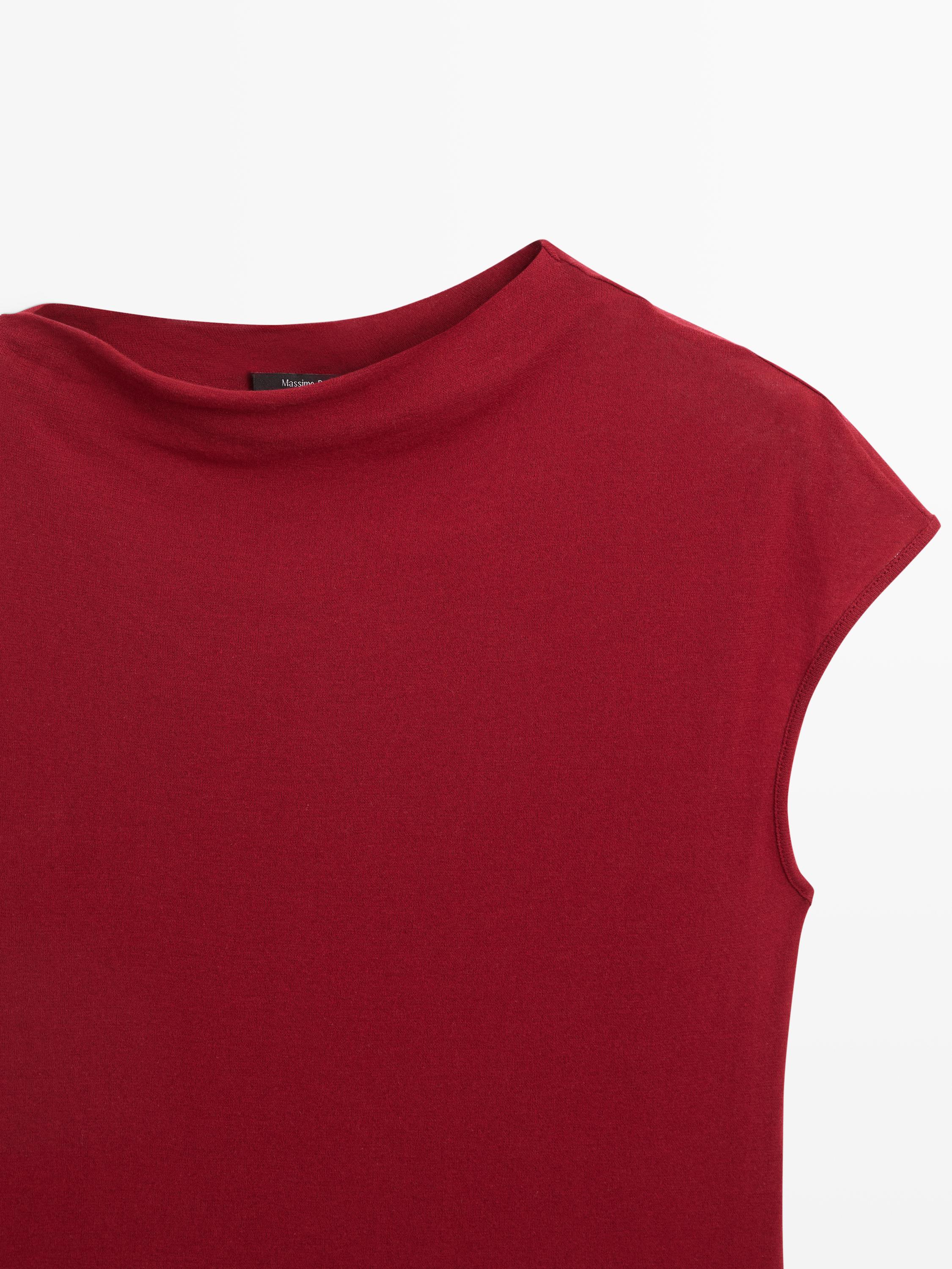 Top détail asymétrique 100 % coton