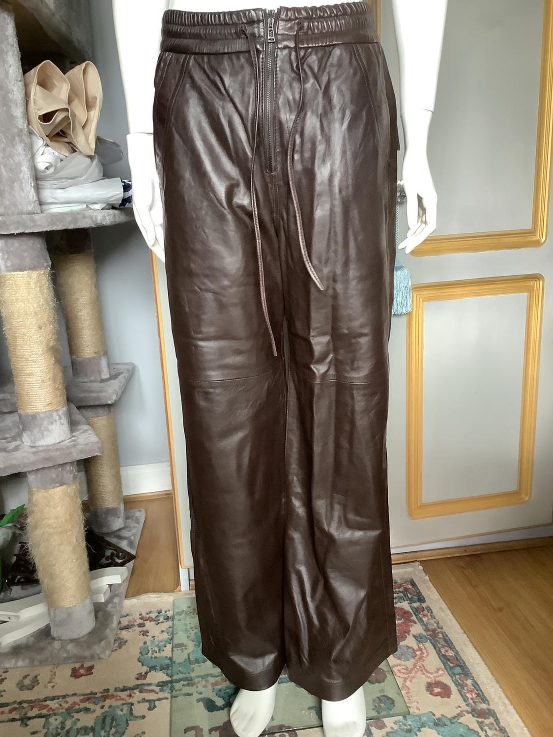 ZW LEATHER COLLECTION JOGGERS WITH ZIP