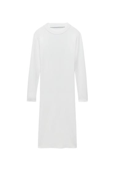 KNIT DRESS WITH BACK VENT