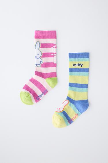 2-PACK OF MIFFY™ STRIPED LONG SOCKS - Multicoloured by Zara - Image 3