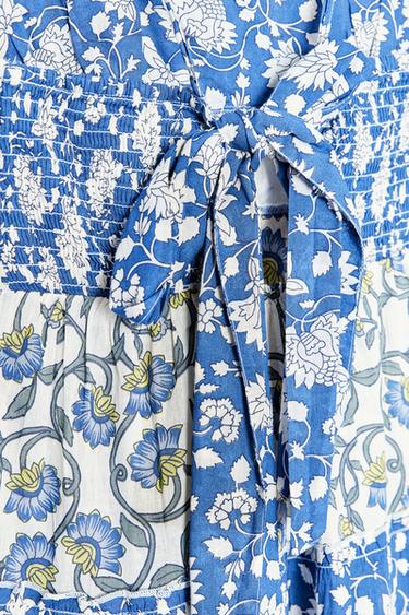 PATCHWORK PRINT PANEL DRESS - Multicoloured by Zara - Image 6