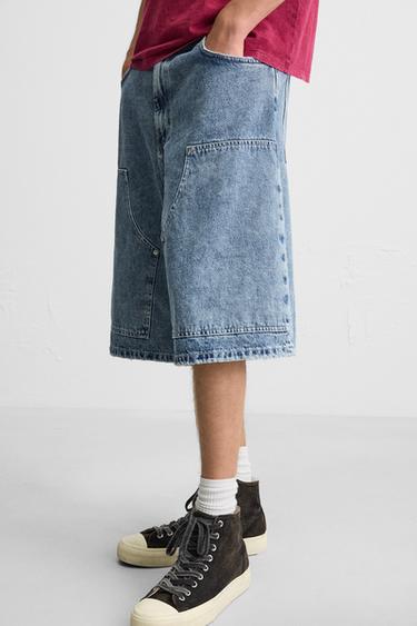 BERMUDA EN DENIM OVERSIZE - Bleu moyen de Zara - Image 5