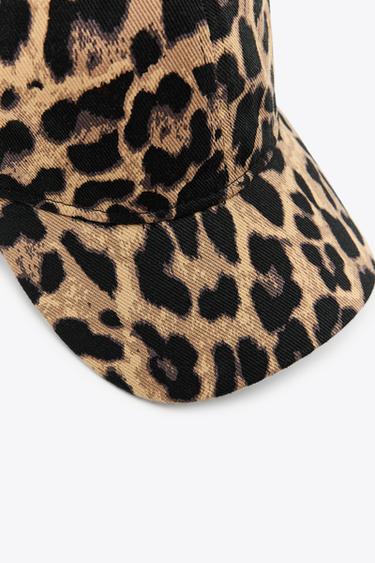 ANIMAL PRINT TWILL CAP - Leopard  by Zara - Image 2