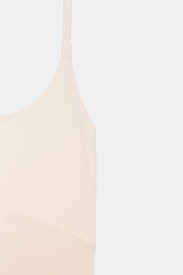 SEAMLESS HALTER TOP - Ecru by Zara - Image 8