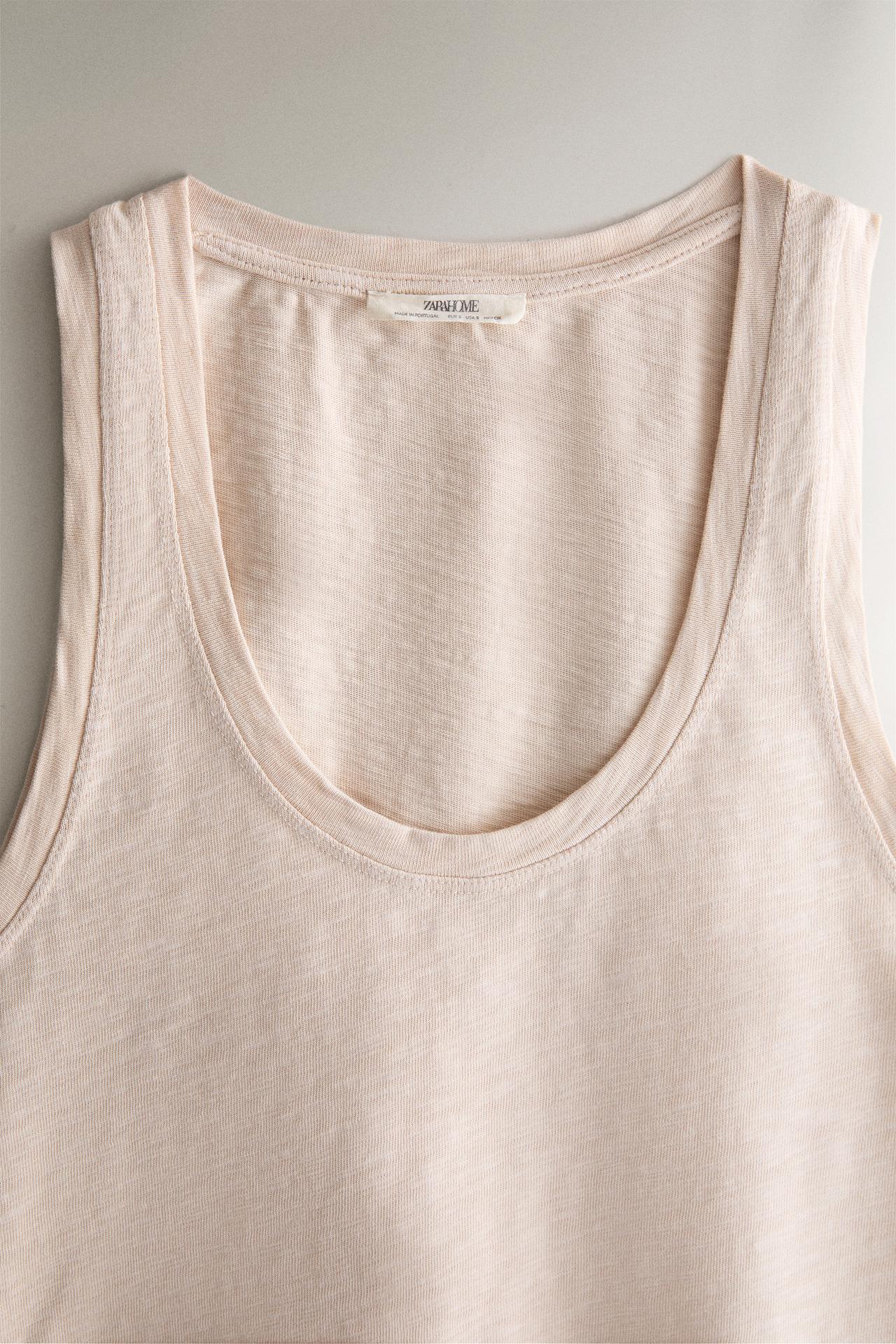 COTTON STRAPPY TOP — Pink
