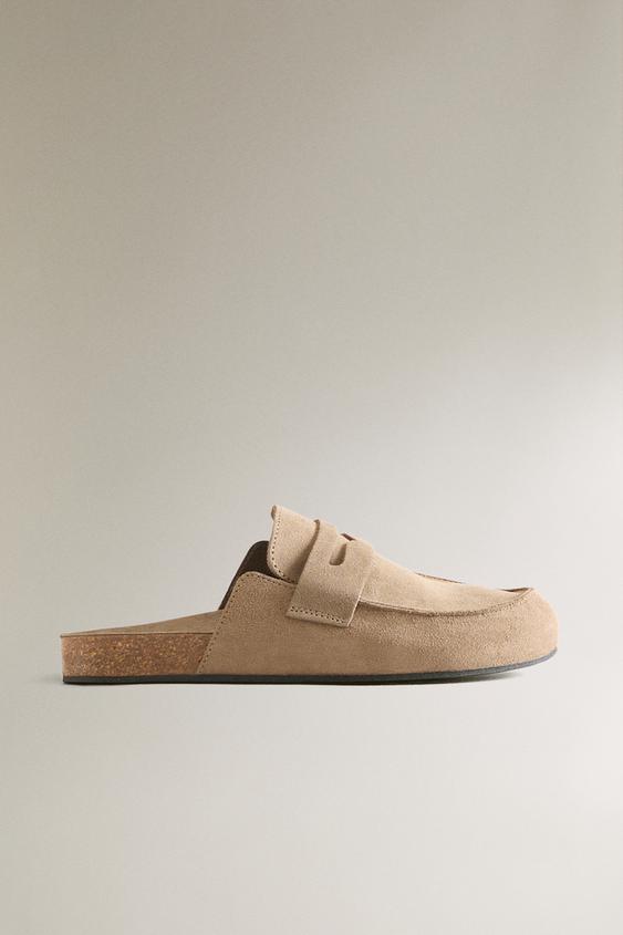 SABOT CUIR MASQUE - Gris taupe de Zara - Image 0