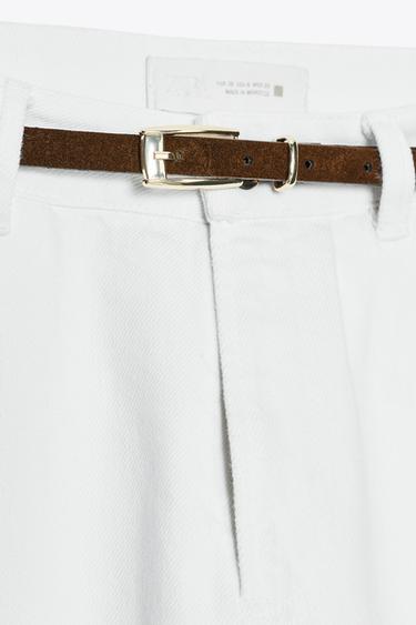 JEAN Z1975 DROIT ANNÉES 90 TAILLE HAUTE CEINTURE - Blanc de Zara - Image 7