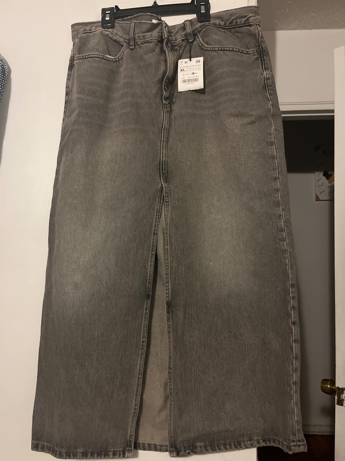 FALDA DENIM LARGA TRF - Image 4