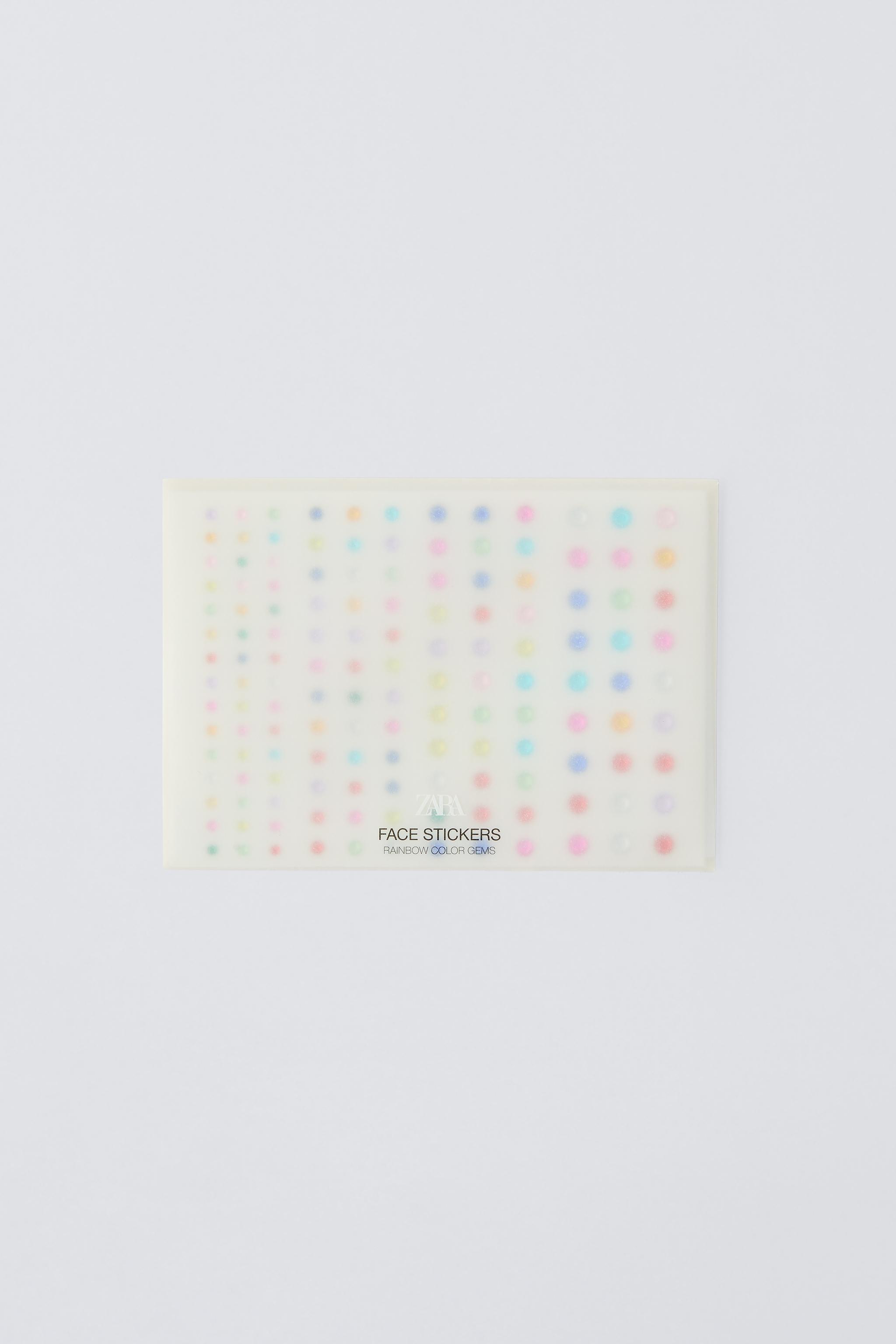 ZARA FACE STICKERS RAINBOW COLOR GEMS
