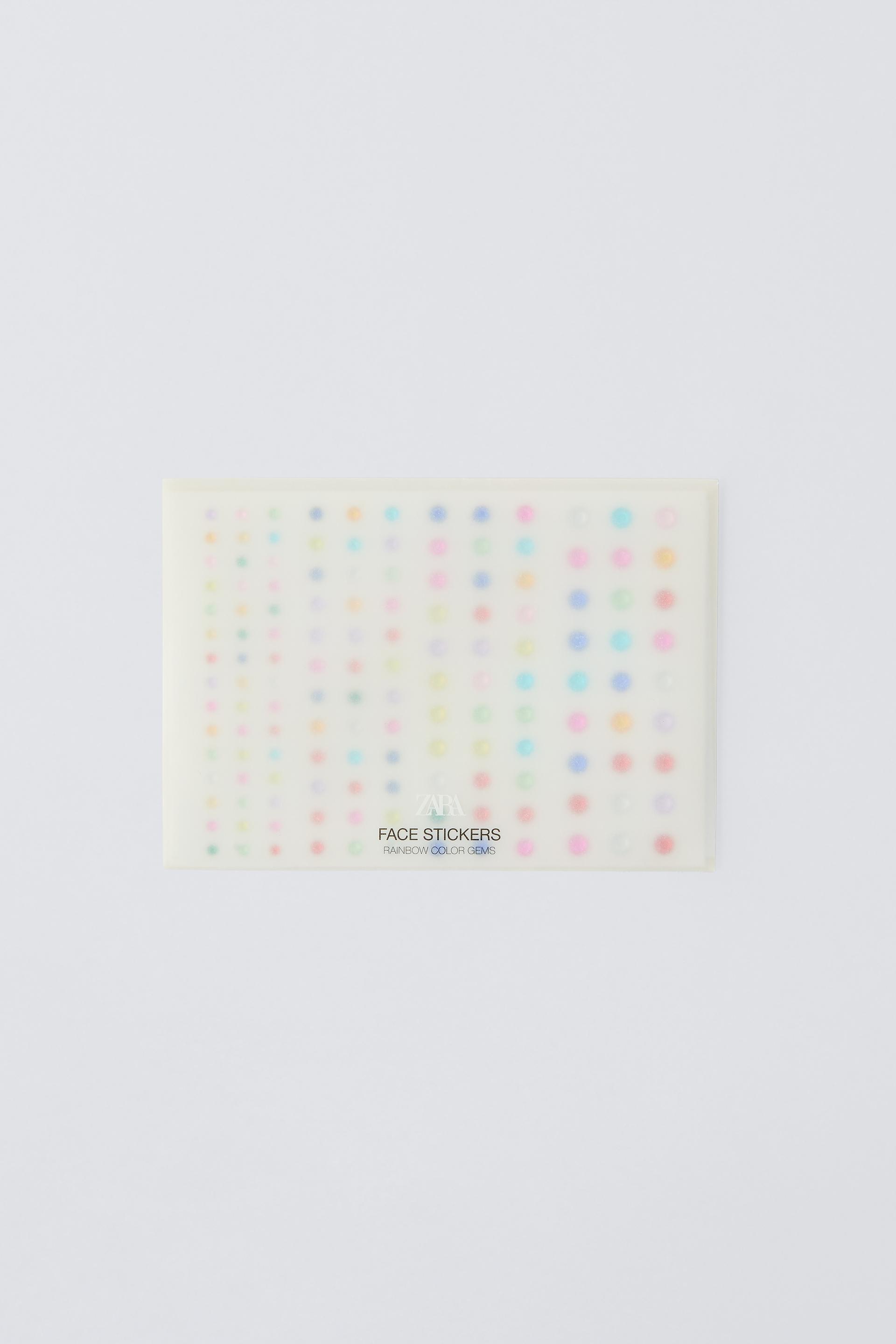ZARA FACE STICKERS REGENBOGENFARBENE EDELSTEINE - Pie Tinte | ZARA ...