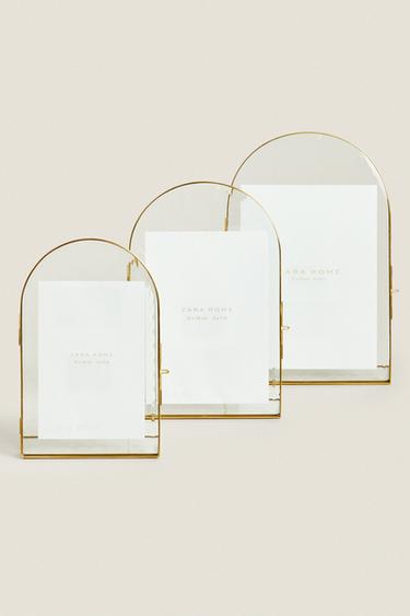 PORTA-RETRATO COM ARCO DOURADO - Dourado da Zara