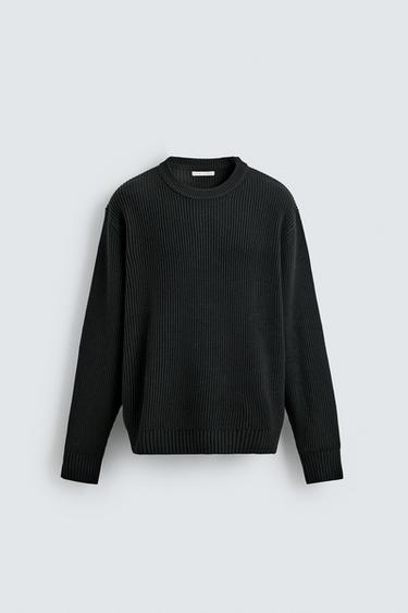 REGULAR FIT JUMPER - Khaki by Zara