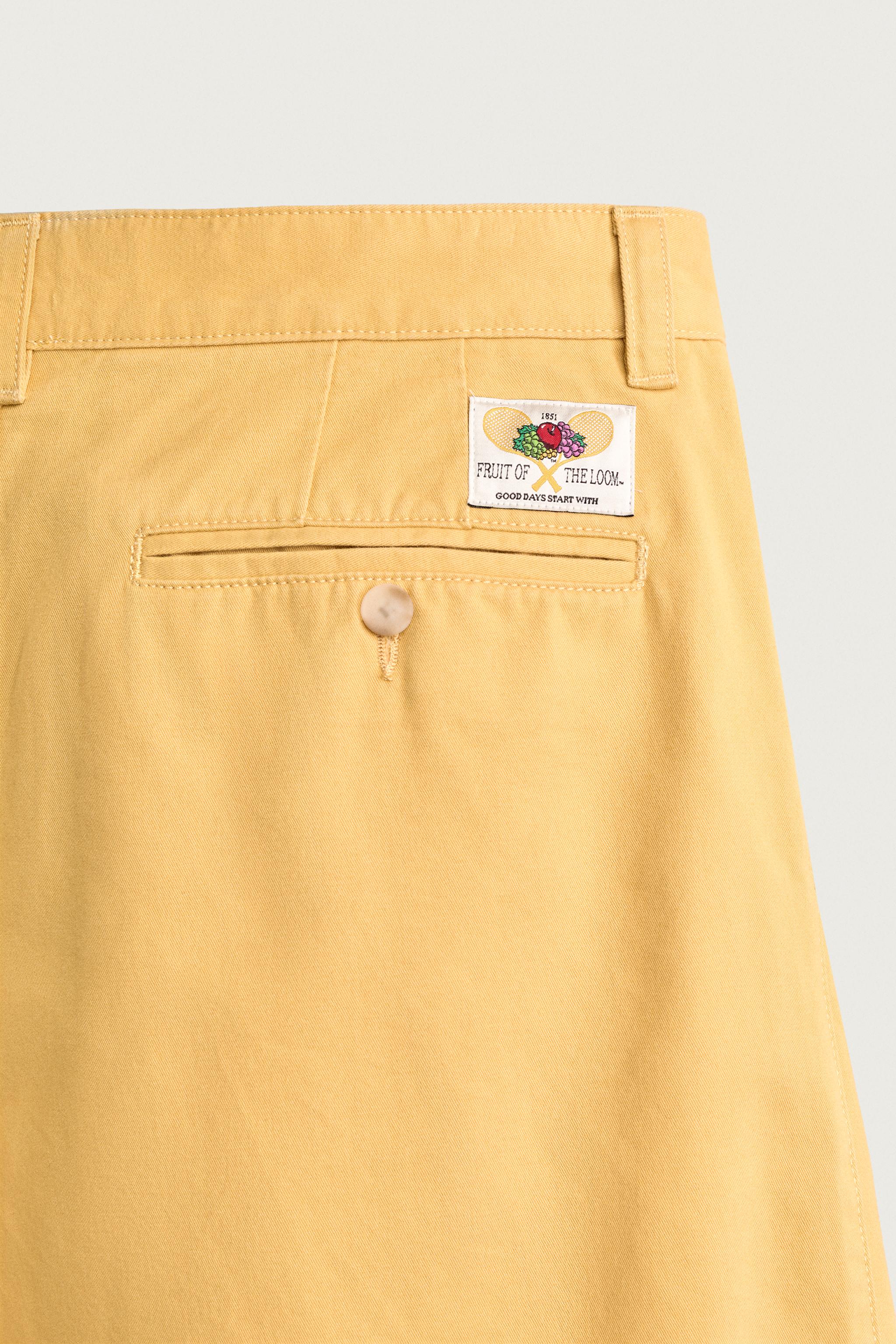 Zara FRUIT OF THE LOOM™ PİLİLİ CHINO PANTOLON görsel 8