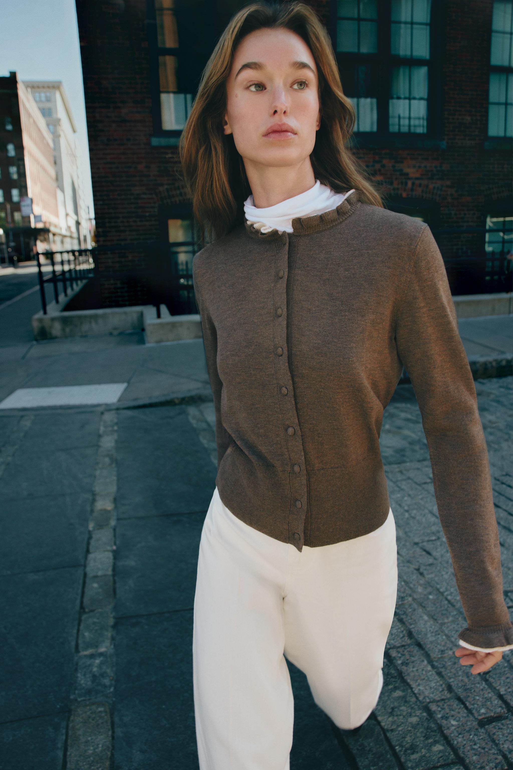 Ruffle Cardigan by Zara