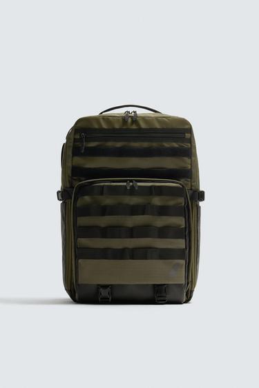 MOCHILA DEPORTIVA - Verde Caqui de Zara