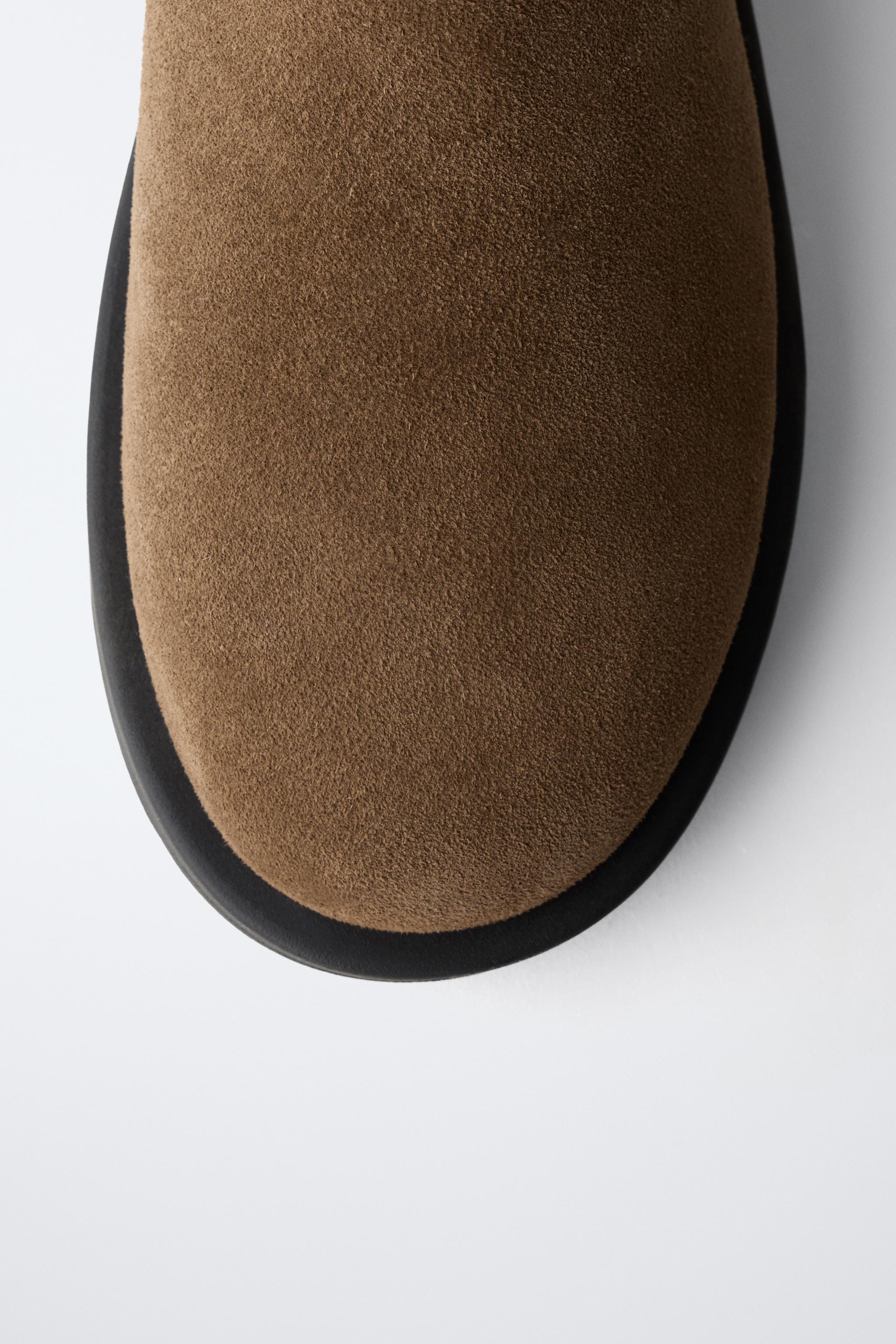 LINED LEATHER ANKLE BOOTS