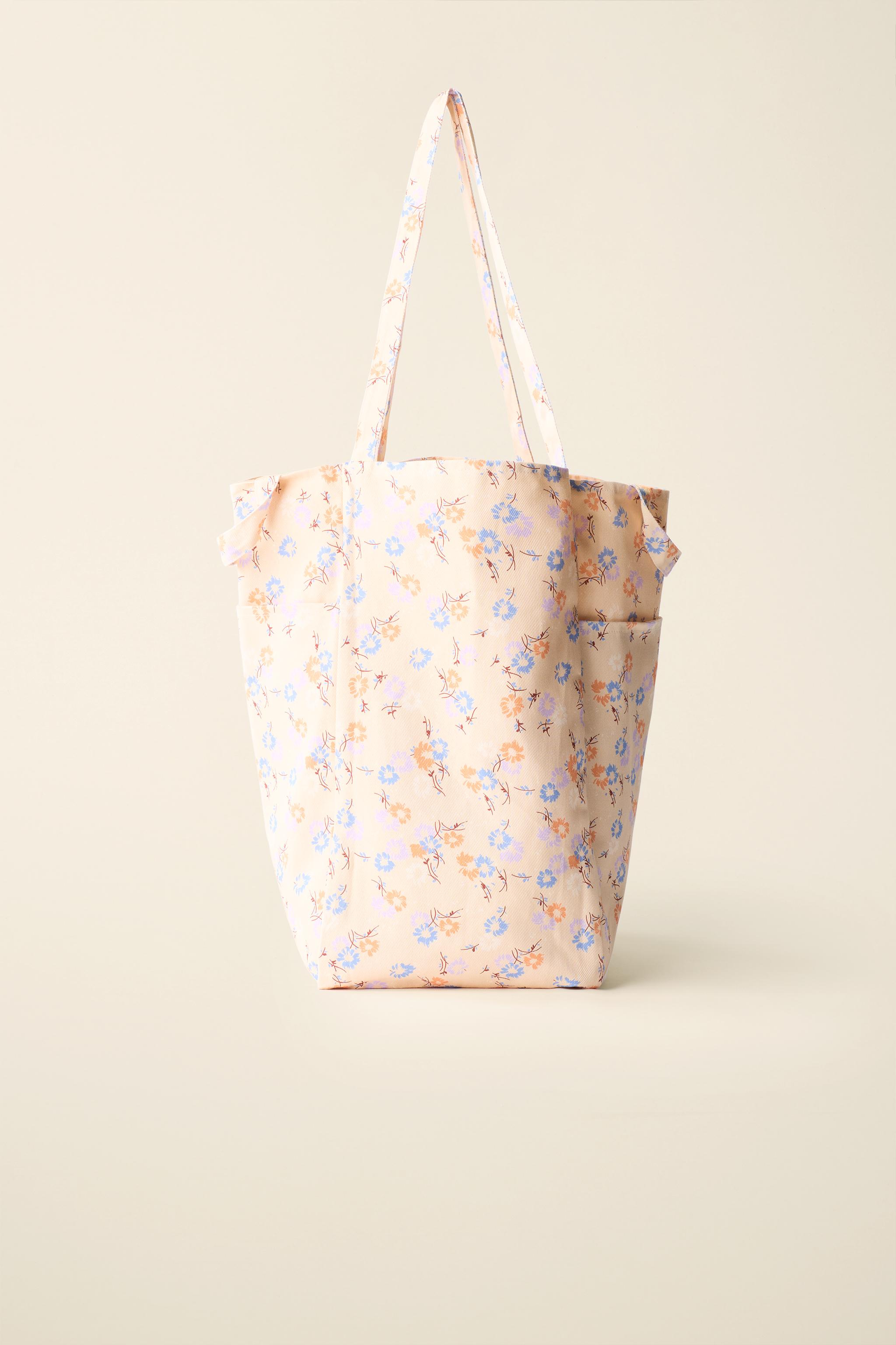 FLORAL PRINT COTTON BAG CREATED BY CARAMEL LONDON X ZARA